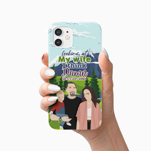 Looking At My Wife Phone Case Personalized