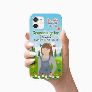 Love My Granddaughter Phone Case Personalized