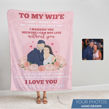 Load image into Gallery viewer, Lovely Personalized Blanket to My Wife
