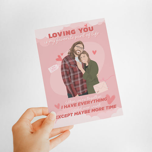 Loving You Valentines Day Card Stickers Personalized