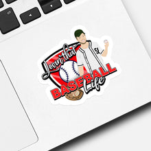 Load image into Gallery viewer, Loving that Baseball Life Sticker designs customize for a personal touch
