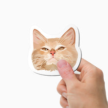 Load image into Gallery viewer, Custom Printed Cat Face Magnets
