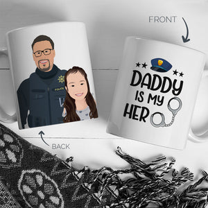Personalized Stickers for Police Mug