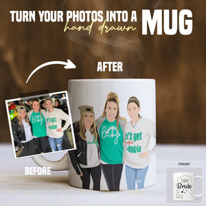 Best Team Bride personalized Custom Gift Mug
