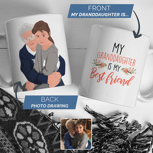 Personalized My Granddaughter is My Best Friends Mugs