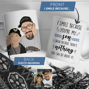 Personalized Dad and Son Mug