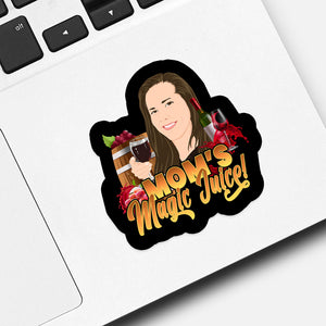 Mom and Wine Sticker designs customize for a personal touch