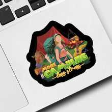 Load image into Gallery viewer, More Camping Less Stress Sticker designs customize for a personal touch
