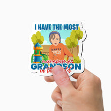 Load image into Gallery viewer, Most Awesome Grandson Magnet Personalized
