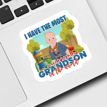 Load image into Gallery viewer, Most Awesome Grandson Sticker designs customize for a personal touch
