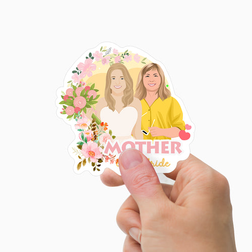 Mother of The Bride Sticker Personalized