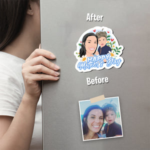 Personalized Happy Mothers Day Gift Magnets Sets