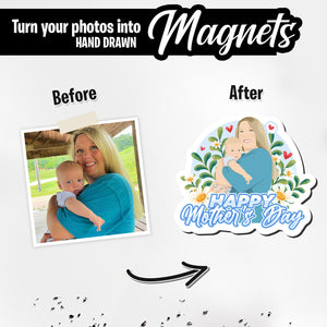 Happy Mothers Day Magnet designs customize for a personal touch