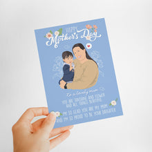 Load image into Gallery viewer, Mothers Day Card Stickers Personalized
