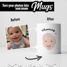 Load image into Gallery viewer, Custom Mug with Kids Face
