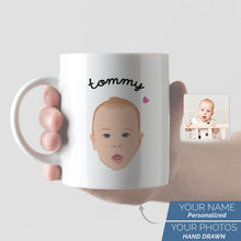 Load image into Gallery viewer, Custom Mug with Kids Face
