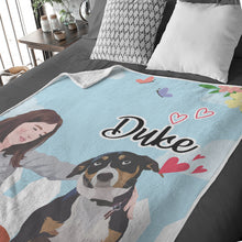 Load image into Gallery viewer, My Dog Best Friend throw blanket personalized
