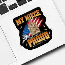Load image into Gallery viewer, My Uncle served on air force Sticker designs customize for a personal touch
