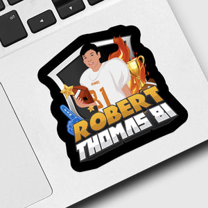 Name Number Sports Picture Sticker designs customize for a personal touch