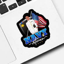 Load image into Gallery viewer, Navy Veteran  Sticker designs customize for a personal touch
