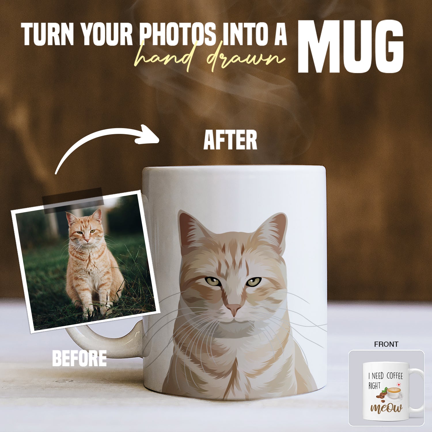 NEW Meow or Never Cat Mug