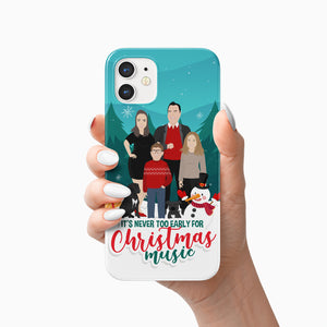 Never too early Christmas phone case personalized