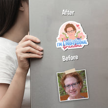 Load image into Gallery viewer, Not retired professional grandma Magnet designs customize for a personal touch
