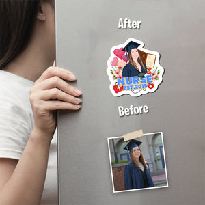 Nursing Graduation Year Magnet designs customize for a personal touch