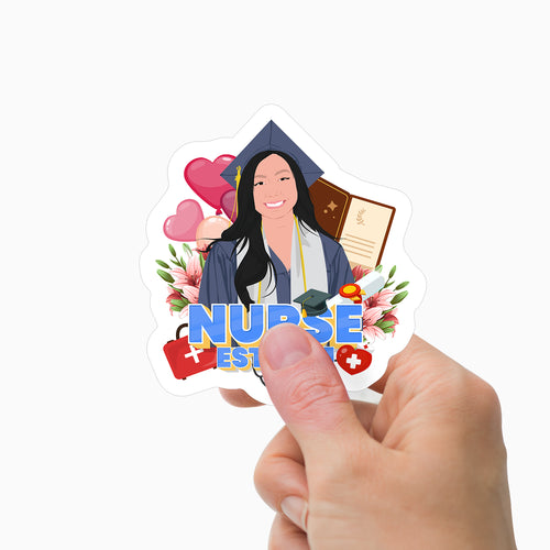 Nursing Graduation Year Sticker Personalized