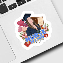 Load image into Gallery viewer, Nursing Graduation Year Sticker designs customize for a personal touch
