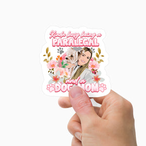 Paralegal and Dog Mom Stickers Personalized