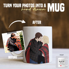 Load image into Gallery viewer, Personalized Photo My Kisses are Better Coffee Mugs
