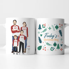 Load image into Gallery viewer, Personalized Christmas Family Mug
