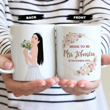 Load image into Gallery viewer, Personalized Couples Wedding Mugs Custom Bride
