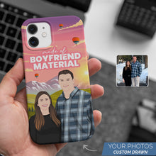 Load image into Gallery viewer, Personalized Custom Drawn Boyfriend Material Phone Cases with Photos

