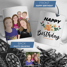 Load image into Gallery viewer, Personalized Happy Birthday from All Of us Mug

