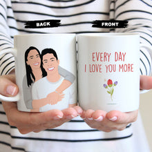 Load image into Gallery viewer, Personalized I Love You More Mug
