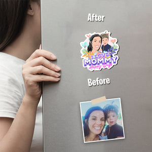 Personalized I love mommy Gift Magnets Sets