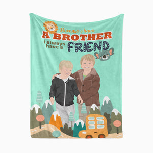 Personalized Little Brother Blanket