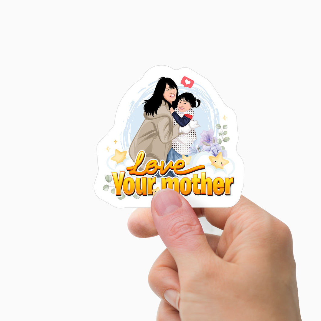 Personalized Love your Mother Stickers Personalized