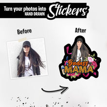 Load image into Gallery viewer, Personalized Stickers for Badass Mom
