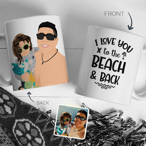 Personalized Stickers for Beach Mug