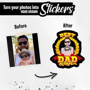 Personalized Stickers for Best Dad Ever