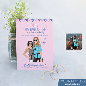 Personalized Stickers for Best Friends Card