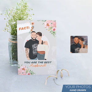 Personalized Stickers for Best Husband Card