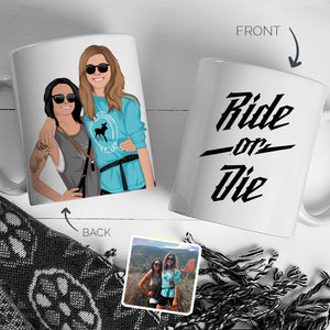 Personalized Stickers for Besties Mug