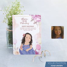 Load image into Gallery viewer, Personalized Stickers for Birthday Girl Card
