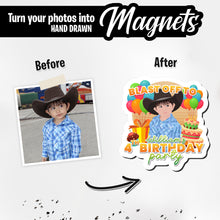 Load image into Gallery viewer, Personalized Magnets for Birthday Party Invitation
