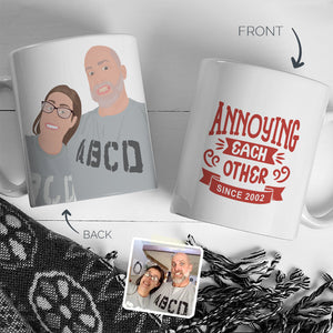 Personalized Stickers for Couples Mug