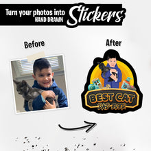 Load image into Gallery viewer, Personalized Stickers for Custom Dad Cat Stickers
